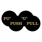 2" Round Push Pull Door Signs (Multipacks)