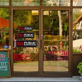 Standard Plus No Public Restroom Wall or Door Sign | Office Public Signage