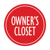 Signs ByLITA Circle Owner's Closet Wall or Door Sign