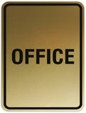 Signs ByLITA Portrait Round Office Sign - Laser-Engraved Lettering | Durable ABS Plastic | Vibrant Colors | Powerful Foam Tape