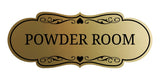Signs ByLITA Designer Powder Room Wall or Door Sign