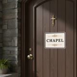Classic Framed Plus Chapel — Wall or Door Sign | Funeral and Memorial Services - Room & Area - Sign