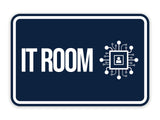 Classic Framed IT Room Wall or Door Sign