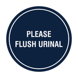 Circle Public Restrooms Wall or Door Sign