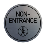 Signs ByLITA Circle Non-Entrance (Person Walking) Wall or Door Sign