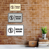 Signs ByLITA Classic Framed Boiler Room Door or Wall Sign Easy Installation | Health And Safety | Building And Hospitality Signs
