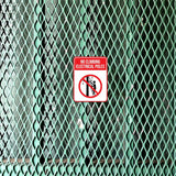 Portrait Round Plus No Climbing Electrical Poles Door or Wall Sign | Electrical Hazard Safety Signs