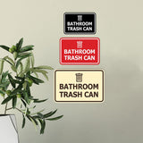 Signs ByLITA Classic Framed Bathroom Trash Can Wall or Door Sign