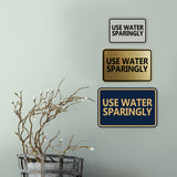 Signs ByLITA Classic Framed Use Water Sparingly Door or Wall Sign | Eco-Friendly Home Signs