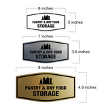 Signs ByLITA Fancy Pantry and Dry Food Storage Decoration Wall or Door Sign