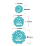 Circle Plus Therapy Wall or Door Sign | Easy Installation | Business & Studio Signage