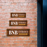 Standard Plus BNB Entrance (Right Arrow) Door or Wall Sign | BnB Hosting Signage