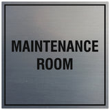 Signs ByLITA Square Maintenance Room Sign - Easy Installation | Durable Material