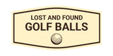 Fancy Lost And Found Golf Balls Wall or Door Sign