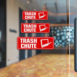 Standard Plus Trash Chute Wall or Door Sign | Public Signage
