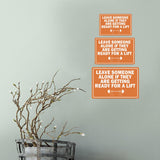 Classic Framed Plus Leave Someone Alone If They Are Getting Ready For A Lift Door or Wall Sign | Gym Etiquette Signage