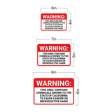 Classic Framed Plus Warning: This Area Contains Chemicals Known to the State of California to Cause Cancer or Reproductive Harm Door or Wall Sign | Miscellaneous Warning Signs - Industrial & Construction