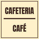 Signs ByLITA Square Cafeteria Door or Wall Sign | Spanish Bilingual Business and Office Signs