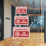Classic Framed Plus Warning No Fishing Wall or Door Sign | Marina Quayside Signage