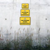 Classic Framed Plus This Machine Starts Automatically Door or Wall Sign | Miscellaneous Warning Signs - Industrial & Construction