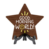 Good Morning Star Table Sign | Family and Faith Home Decor | Church And Home Table Signs