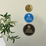 Circle Seriously No Soliciting No Trespassing Wall or Door Sign