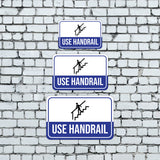 Classic Framed Plus Use Handrail Wall or Door Sign | Health & Safety Warning Signage