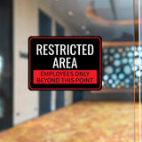 Classic Framed Plus Restricted Area – Employees Only Beyond This Point Door or Wall Sign | General Security Notices