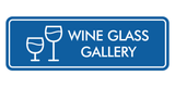 Signs ByLITA Standard Wine Glass Gallery Door or Wall Sign Easy Installation | Durable Construction | Kitchen Essentials | Hygiene | AirBnB Signs