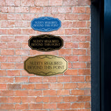 Signs ByLITA Victorian Notice: Nudity required beyond this point Wall or Door Sign