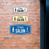 Signs ByLITA Fancy Hair Salon Easy Installation | Durable Construction | Barbers | Grooming and Styling | Hair Wall or Door Sign