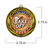 All Quality Wreath Design Bake Off Medal | Competition | High Quality Metal Medal - 1st, 2nd, 3rd Place