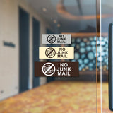 Basic No Junk Mail Wall or Door Sign
