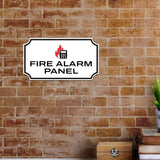 Notched Standard Fire Alarm Panel Wall or Door Sign | Fire/Emergency/Electrical/Security Safety Signs