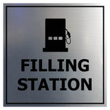 Signs ByLITA Square Filling Station Wall or Door Sign