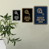 Signs ByLITA Portrait Round Makeup And Hair Area Door or Wall Sign Easy Installation | Directing Artists & Co-Workers | Music | Concert | Festivals