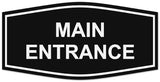 Signs ByLITA Fancy Main Entrance Sign - LEGIBLE Lettering | Durable ABS Plastic | Vibrant Colors | Powerful Foam Tape