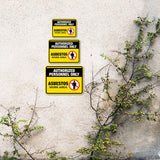 Classic Framed Plus Authorized Personnel Only – Asbestos Work Area Door or Wall Sign | Miscellaneous Warning Signs - Industrial & Construction