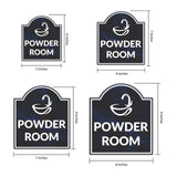 Powder Room' Headstone ? Wall/Door Restroom & Hygiene Sign