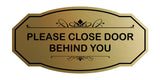Victorian Please Close Door Behind You Wall or Door Sign