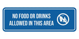 Signs ByLITA Standard No Food or Drinks Allowed in This Area Door or Wall Sign Durable ABS Plastic | Laser Engraved | Easy Installation | Elegant Design