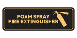 Signs ByLITA Standard Foam Spray Fire Extinguisher Door or Wall Sign | Easy Installation | Elegant Design