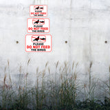 Classic Framed Plus Please Do Not Feed The Birds Door or Wall Sign | Warning Signage