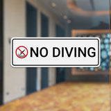 Standard Plus No Diving — Wall or Door Sign | Pool & Aquatic - Sign