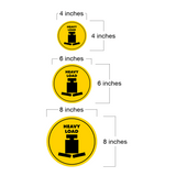 Circle Plus Heavy Load Wall or Door Sign | Easy Installation | Office & Building Warning Signage