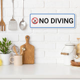 Standard Plus No Diving — Wall or Door Sign | Pool & Aquatic - Sign