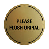 Circle Public Restrooms Wall or Door Sign