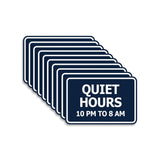 Signs ByLITA Classic Framed, Quiet Hours 10 pm to 8 am Wall or Door Sign (Multipacks)