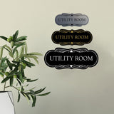 Signs ByLITA Designer Utility Room Wall or Door Sign
