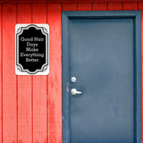 Portrait Round Plus Good Hair Days Make Everything Better Door or Wall Sign | Hair Stylist Inspirational Positive Decoration